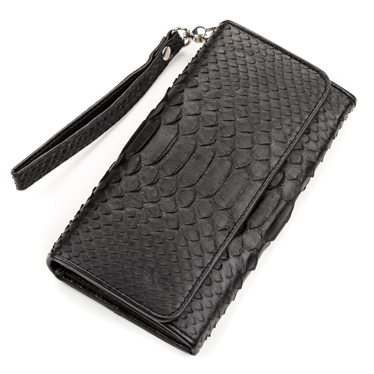 

Кошелек женский SNAKE LEATHER 18185 из натуральной кожи питона Черный