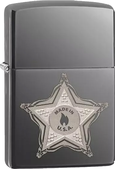 

Зажигалка Zippo Skull Badge Black Ice (28360)