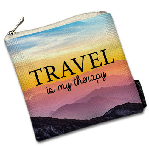 

Косметичка квадратная Travel is my therapy Presentville 16х16 см 000179817