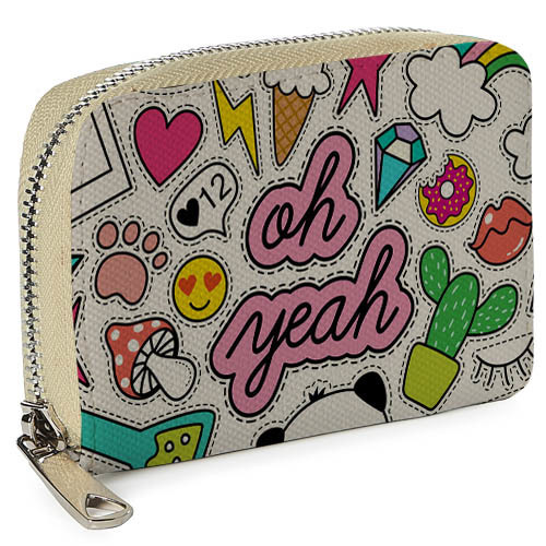 

Кошелёк на замке MINI (текстиль) Стикеры Presentville 12,5х8,5 см 000175909