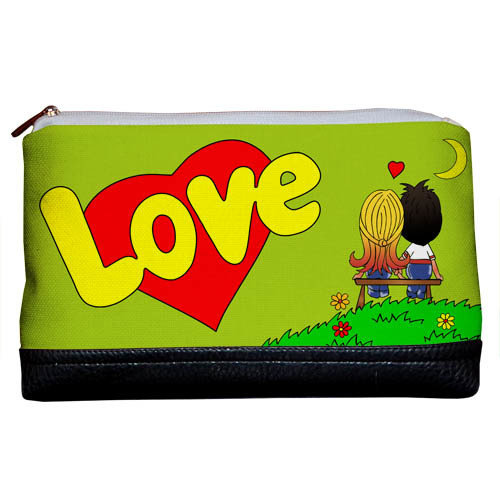 

Косметичка дорожная женская Lovely Love салатовая Presentville 26х15х8 см 000175860