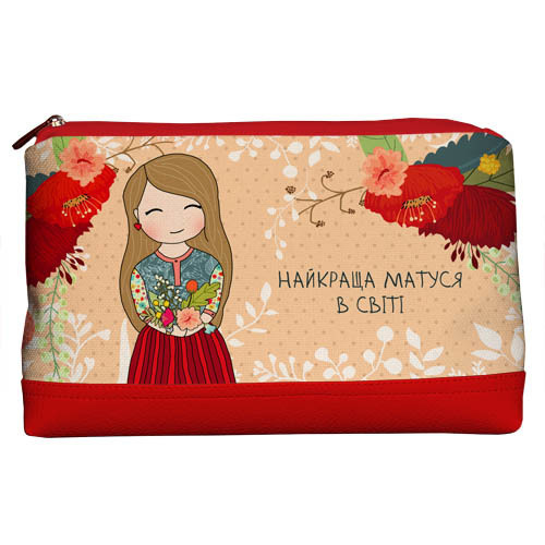 

Косметичка дорожная женская Lovely Найкраща матуся в світі Presentville 26х15х8 см 000176019