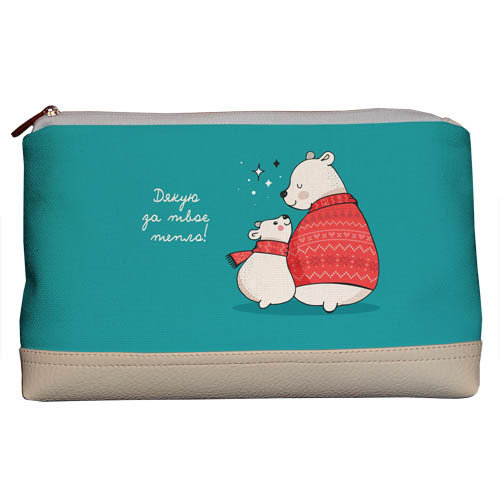 

Косметичка дорожная женская Lovely Дякую за твоє тепло! Presentville 26х15х8 см 000175805