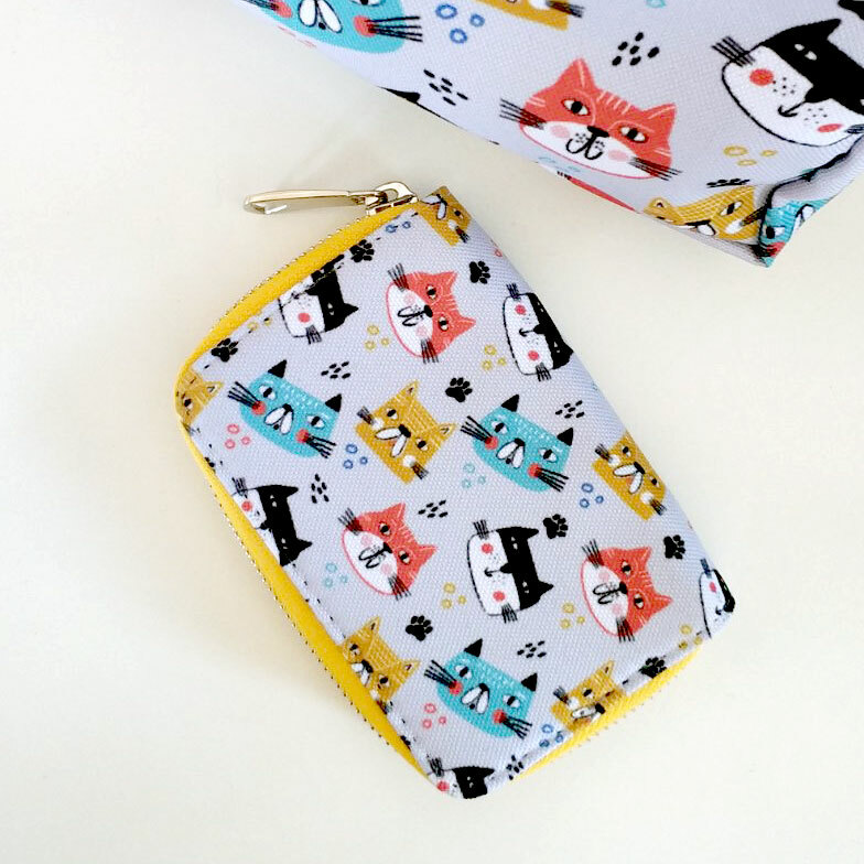 

Кошелёк на замке MINI (текстиль) Котики Presentville 12,5х8,5 см 000176069
