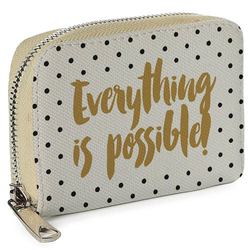 

Кошелёк на замке MINI (текстиль) Everything is possible! Presentville 12,5х8,5 см 000176134