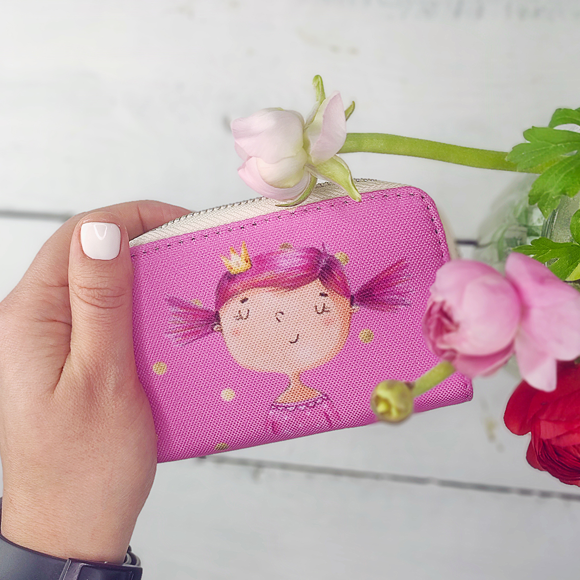 

Кошелёк на замке MINI (текстиль) Принцесса Presentville 12,5х8,5 см 000175866