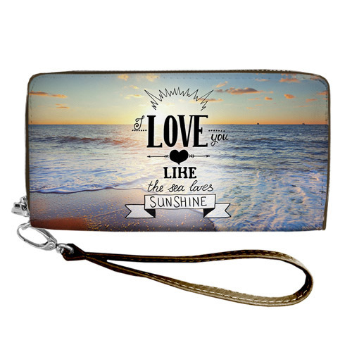 

Кошелёк на замке BIG (текстиль) I love you Presentville 18,5х10 см 000174473