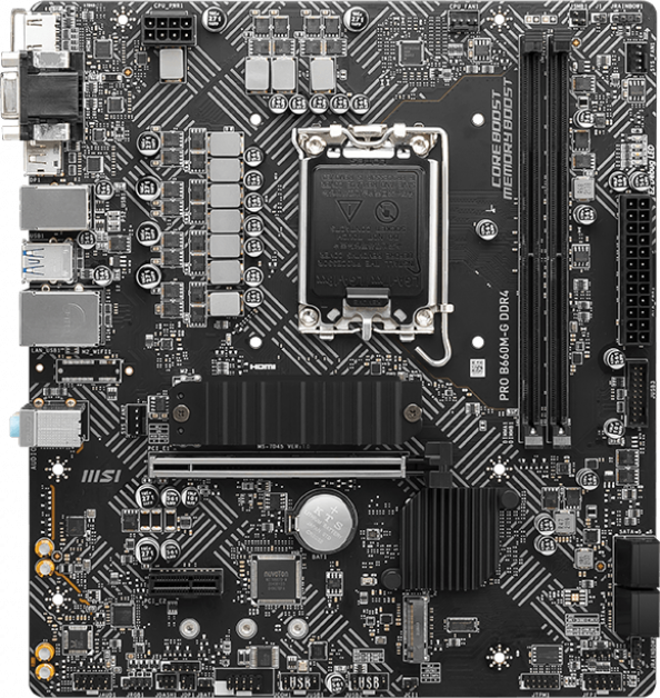 

Материнская плата MSI Pro B660M-G DDR4 (s1700, Intel B660, PCI-Ex16)