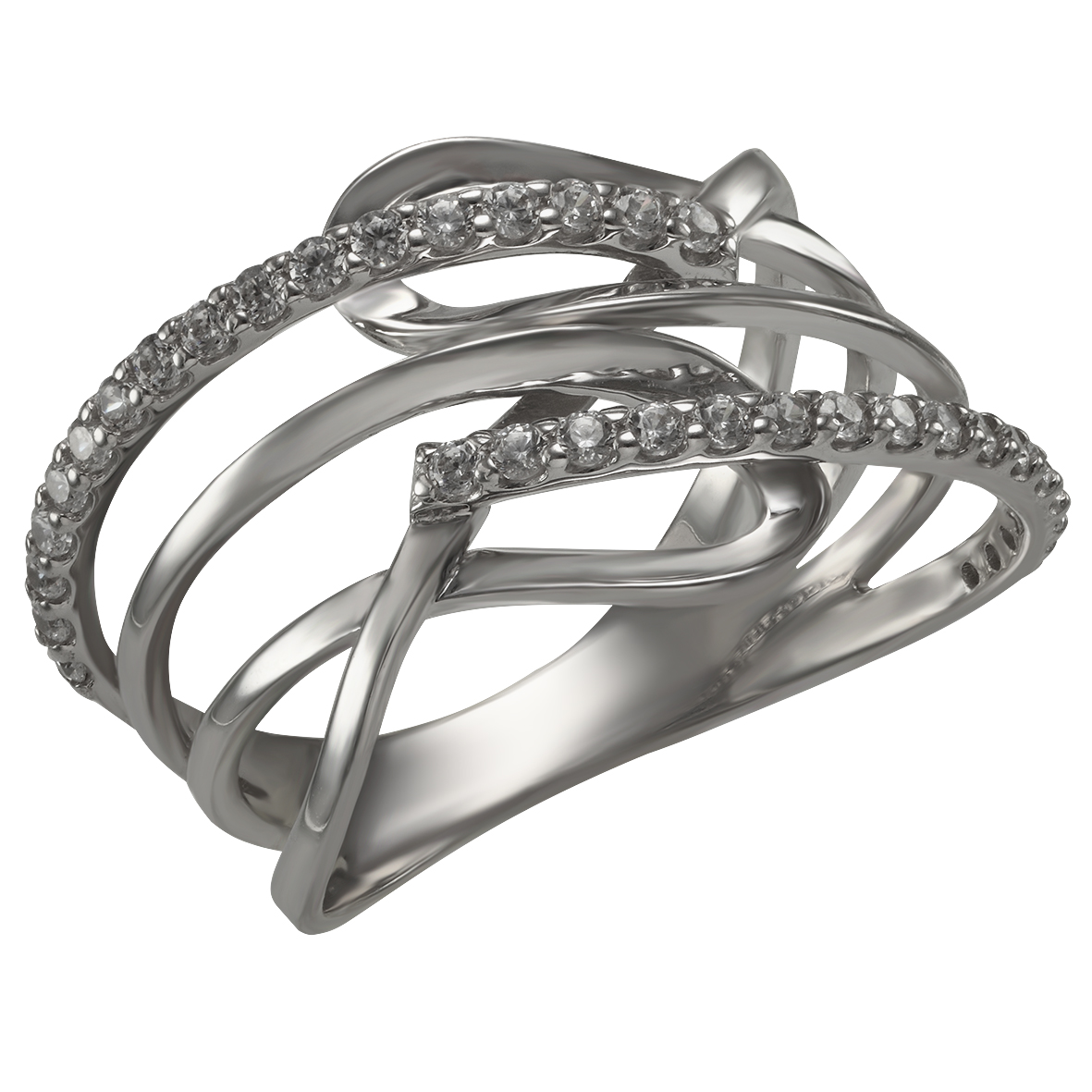 

Серебряное кольцо с фианитами Tango Jewellery Company 380216С размер 17