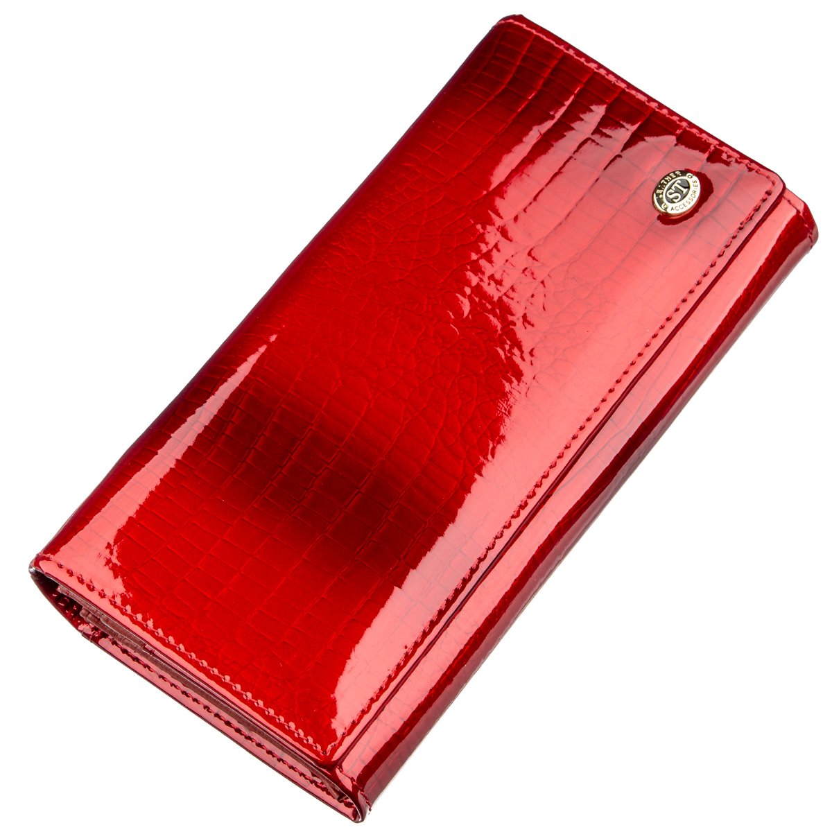

Лаковый женский кошелек ST Leather 18903 Красный