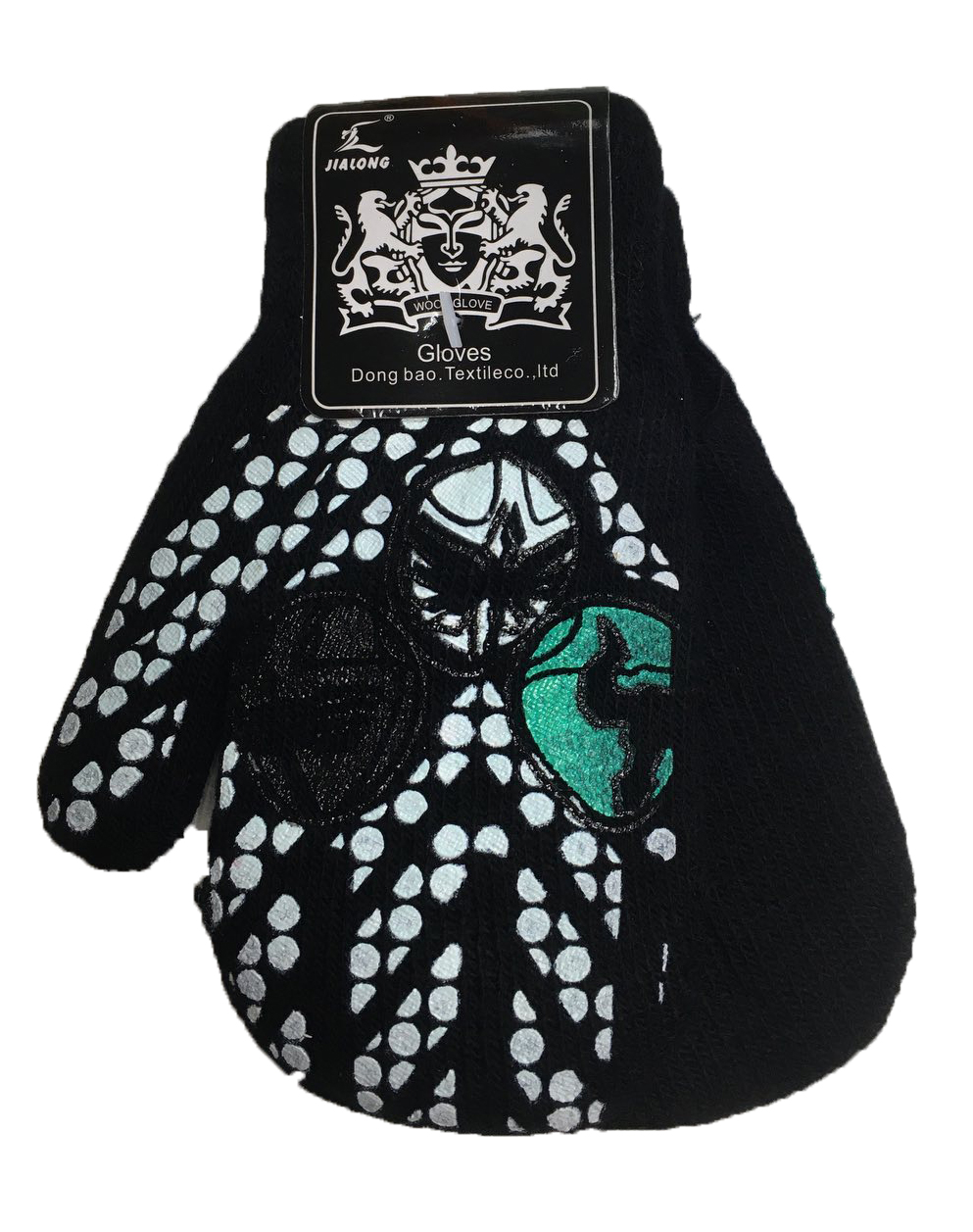 

Варежки Gloves начес 98-104 см Черный + Белый N111