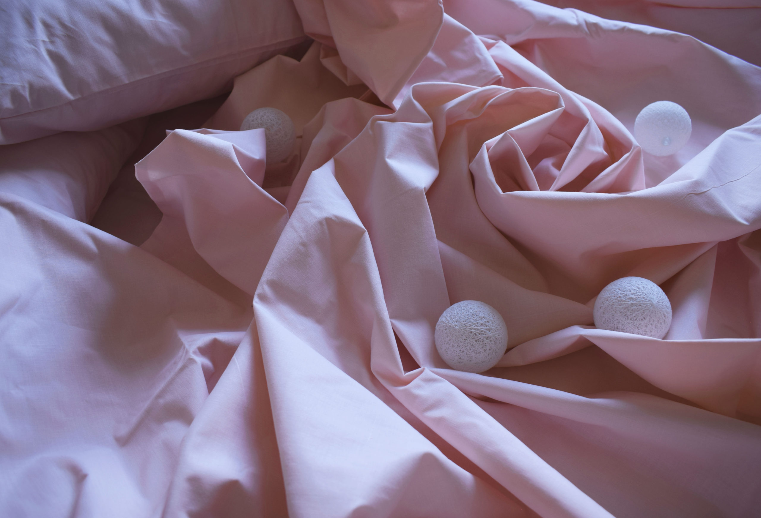 

Однотонное пастельно розовое постельное белье MDreams Евро 220х240