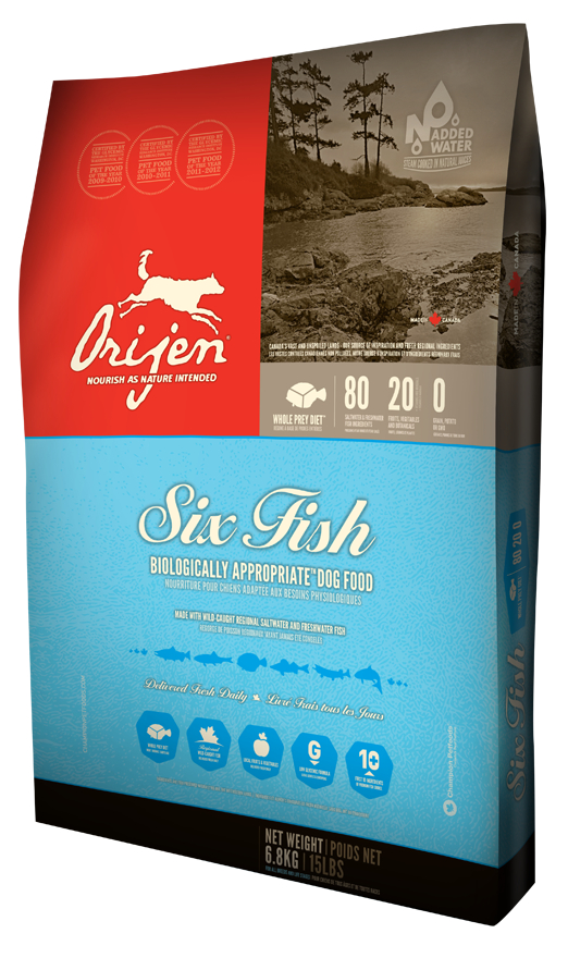 

Сухой корм Orijen 6 Fresh Fish Dog 38/18 гипоаллергенный для взрослых собак всех пород 2 кг