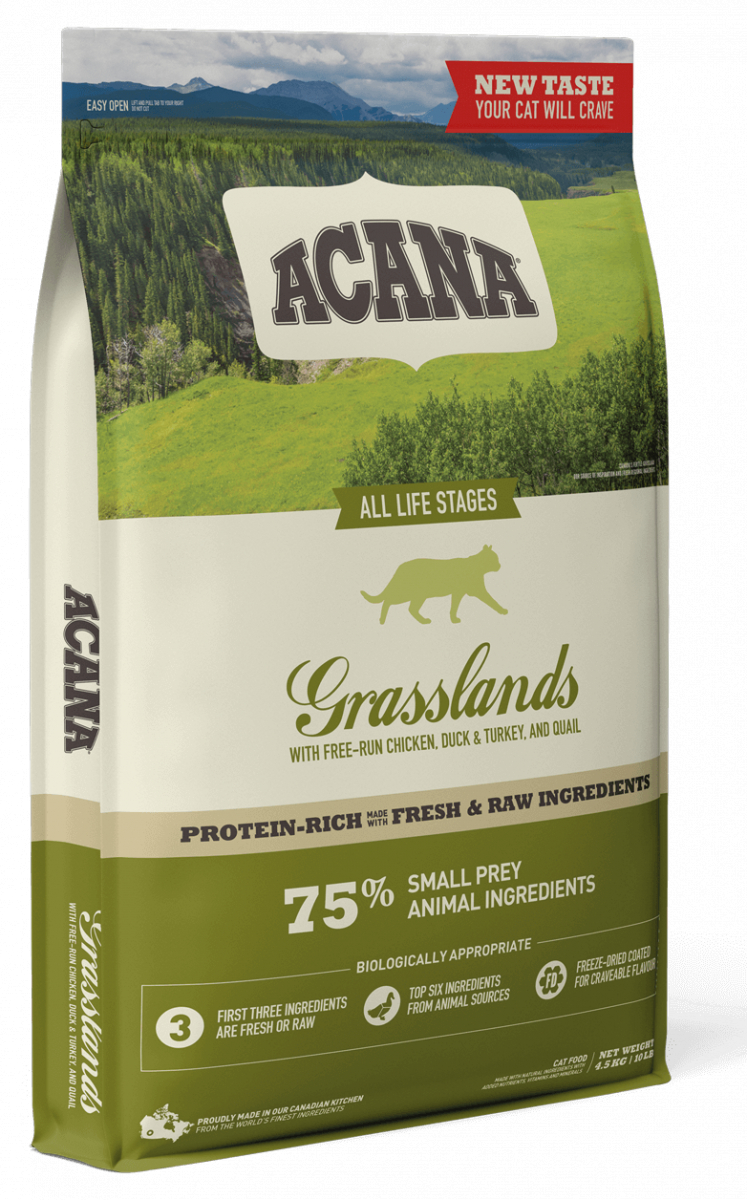 

Сухой корм Acana Grasslands Cat (Акана) для кошек всех пород и возрастов 4.5 кг