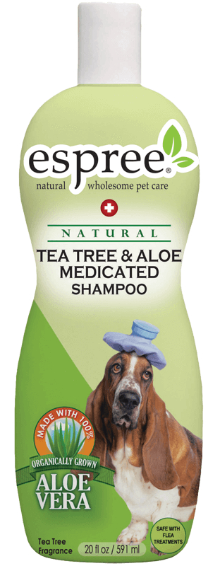 

Шампунь Espree Tea Tree & Aloe Shampoo с маслом чайного дерева для собак 591 мл.