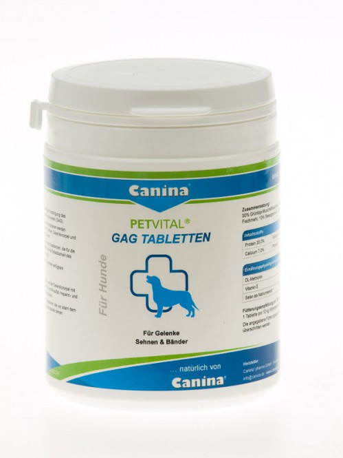 

Кормовая добавка Canina Petvital GAG для собак, здоровье суставов, 600 шт