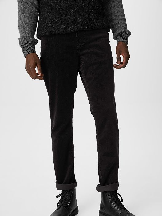 

Брюки вельветовые H&M 21FW08390 42/32 Черные (СА2000001903452)