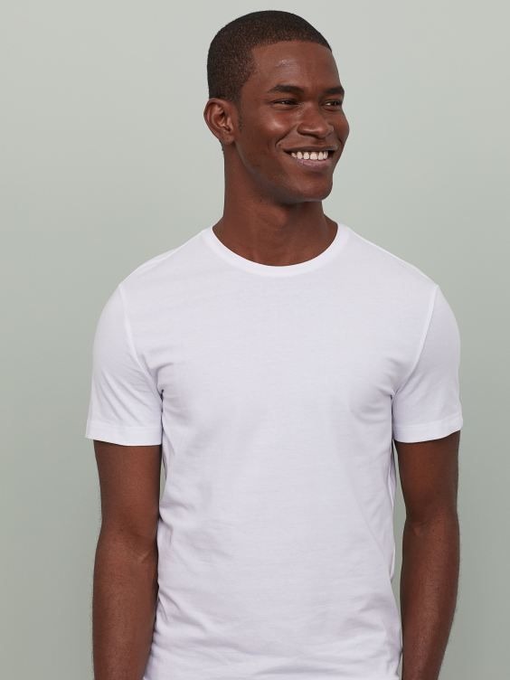 

Футболка H&M 07-0570002-002 XXL Белая (СА2000001469965)