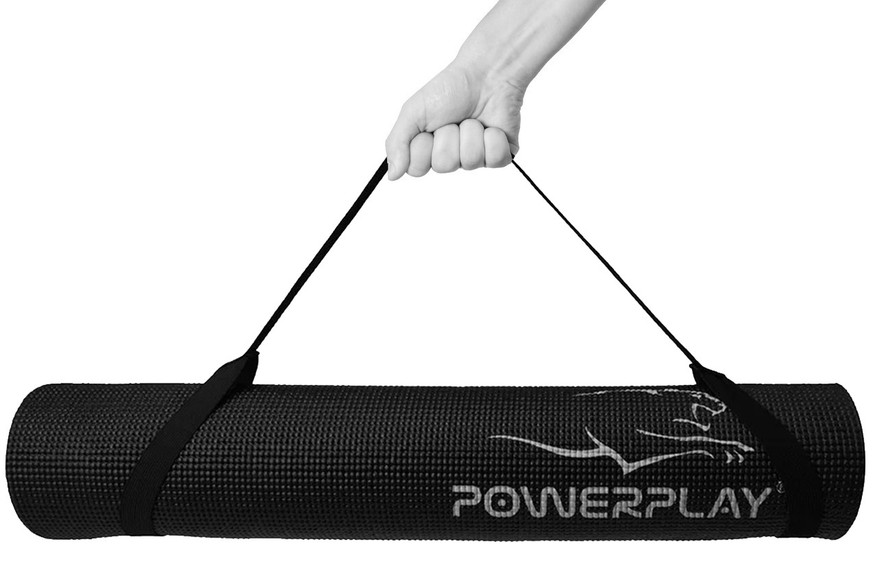 

Коврик для йоги и фитнеса PowerPlay 4010 173 * 61 * 0.6 Black