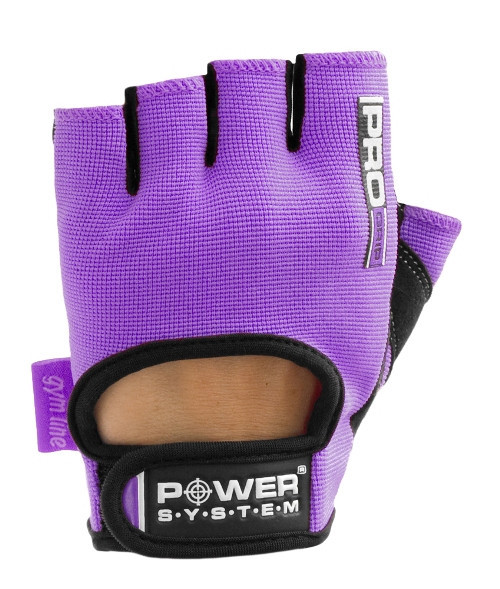 

Перчатки для фитнеса и тяжелой атлетики Power System Pro Grip PS-2250 женские Purple черно-фиолетовый XS