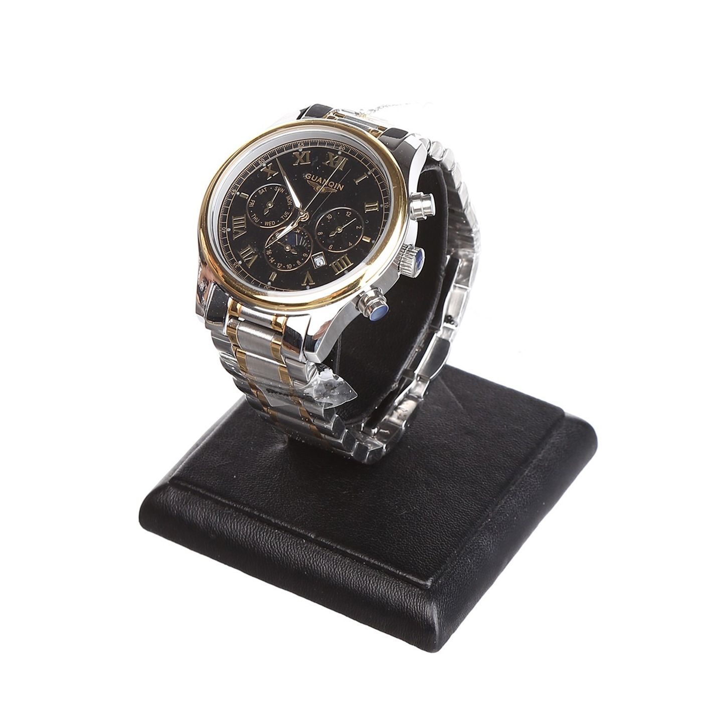

Часы Guanqin Gold-Black-SilverGold GQ12001 CS