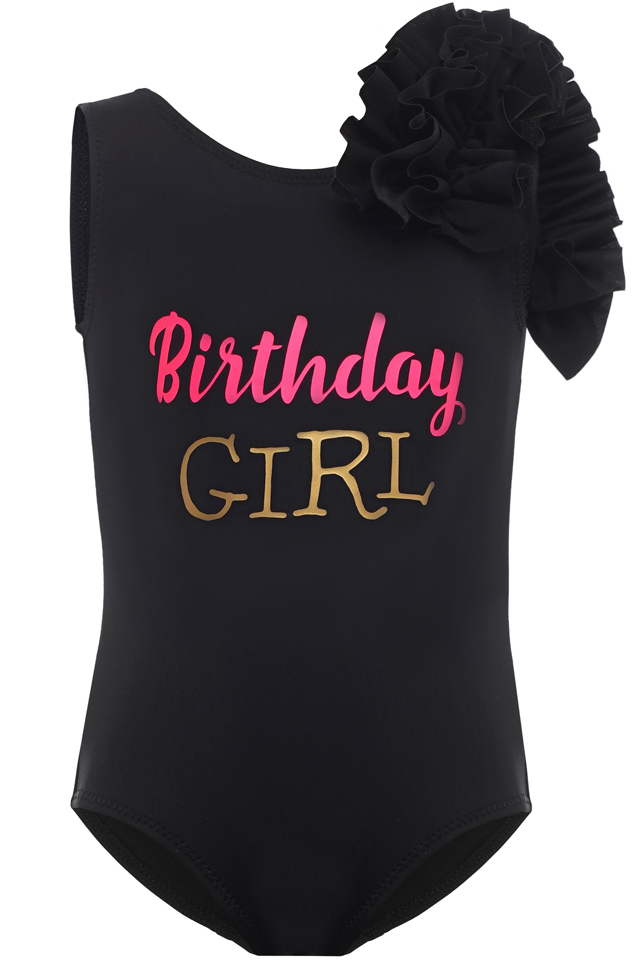 

Купальник “Birthday Girl” на день рождения от BabyLadySwim K3N010 140 см Чёрный с повязкой на голову (K3N010140)