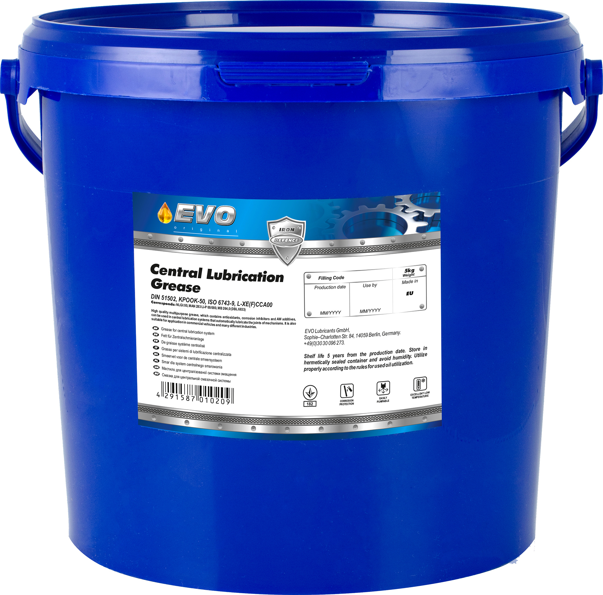 Универсальная смазка EVO Central Lubrication Grease 5 кг – фото, отзывы ...
