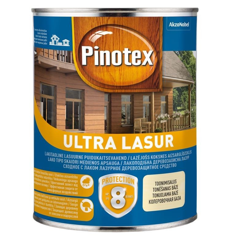 

Высокоустойчивое средство для защиты древесины PINOTEX ULTRA LASUR 3 л тик