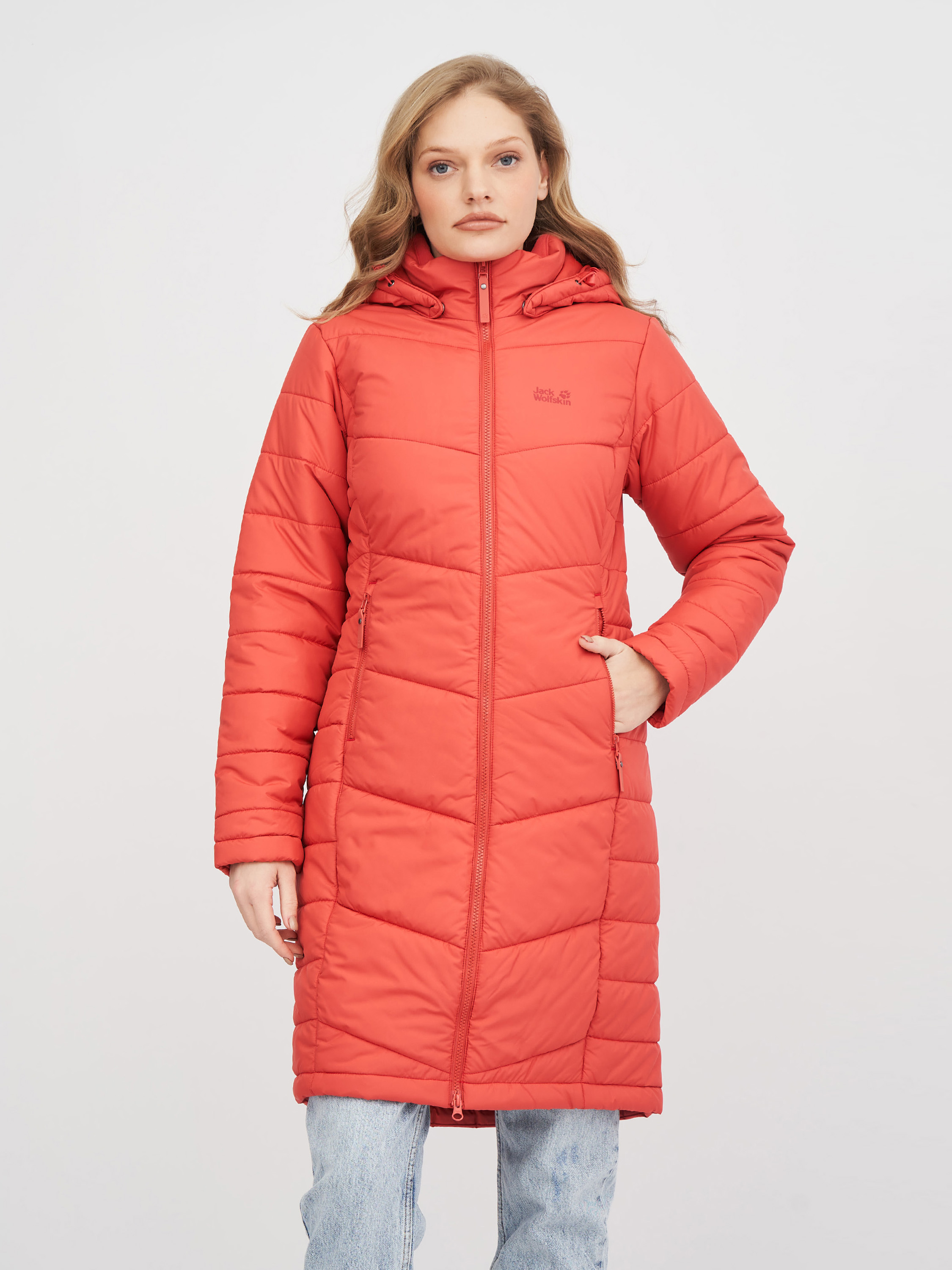 

Куртка Jack Wolfskin North York Coat W 1205501-2571  Кораллово-красная, Куртка Jack Wolfskin North York Coat W 1205501-2571 XS Кораллово-красная
