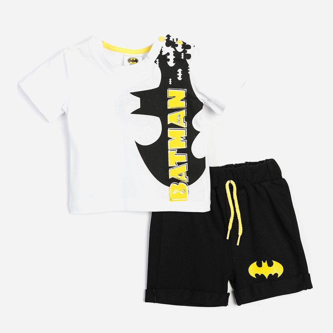 

Костюм (футболка + шорты) DC Comics Бэтмен BM15588 68-74 см Белый с черним