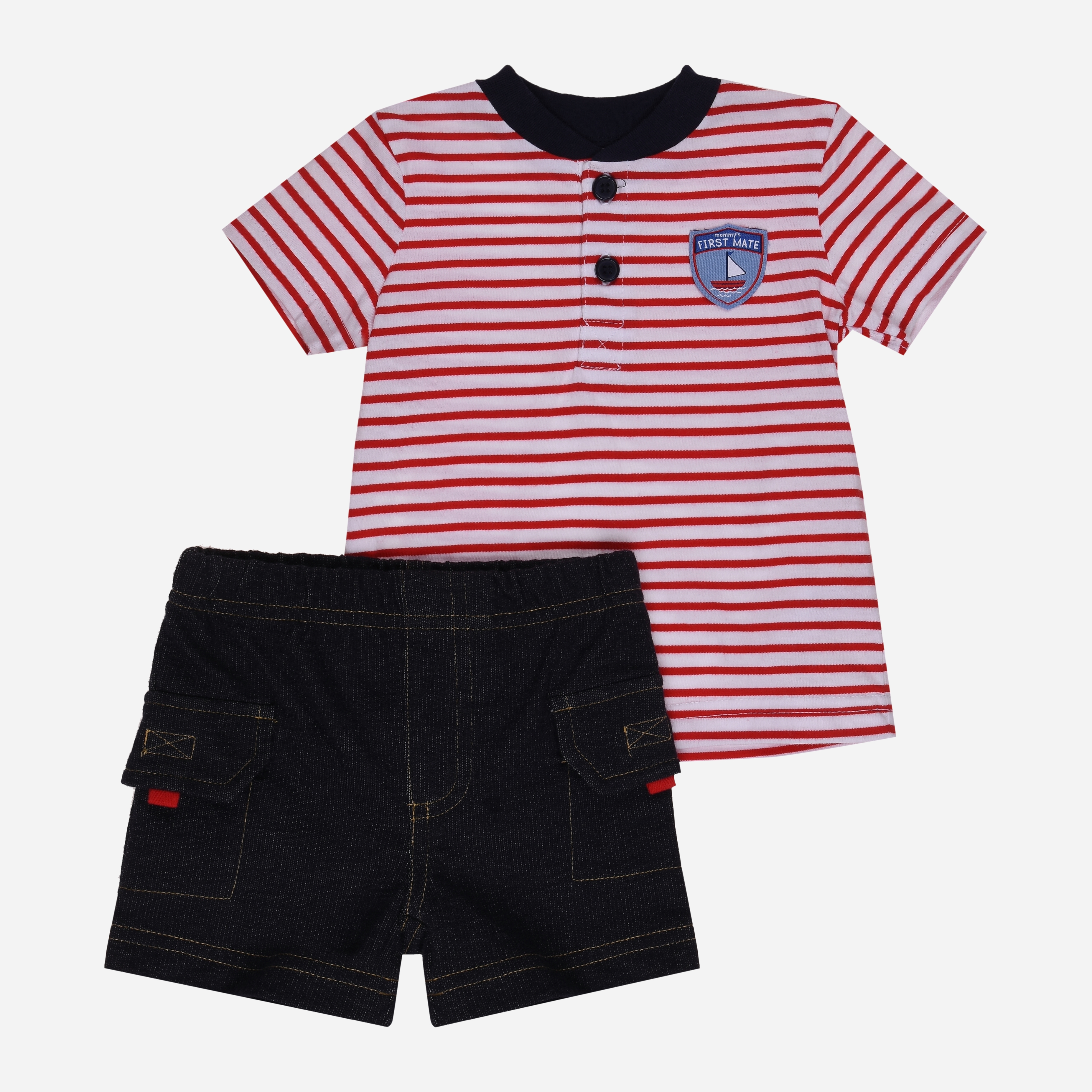 

Костюм (футболка + шорты) Carters ca08110154 68 см Белый