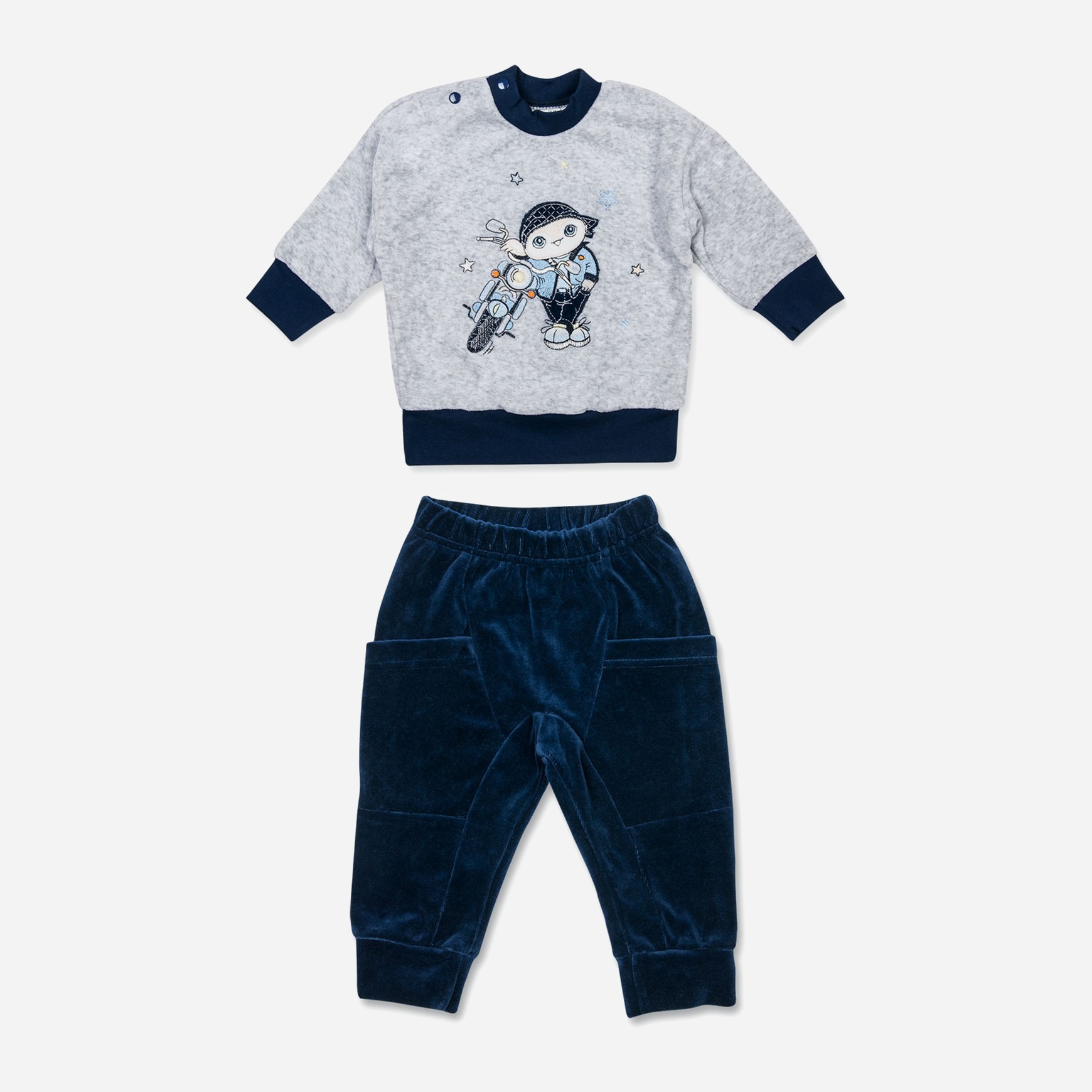 

Костюм (кофта + штаны) ЛяЛя К3ВЛ001 (8-30) 74 см Голубой