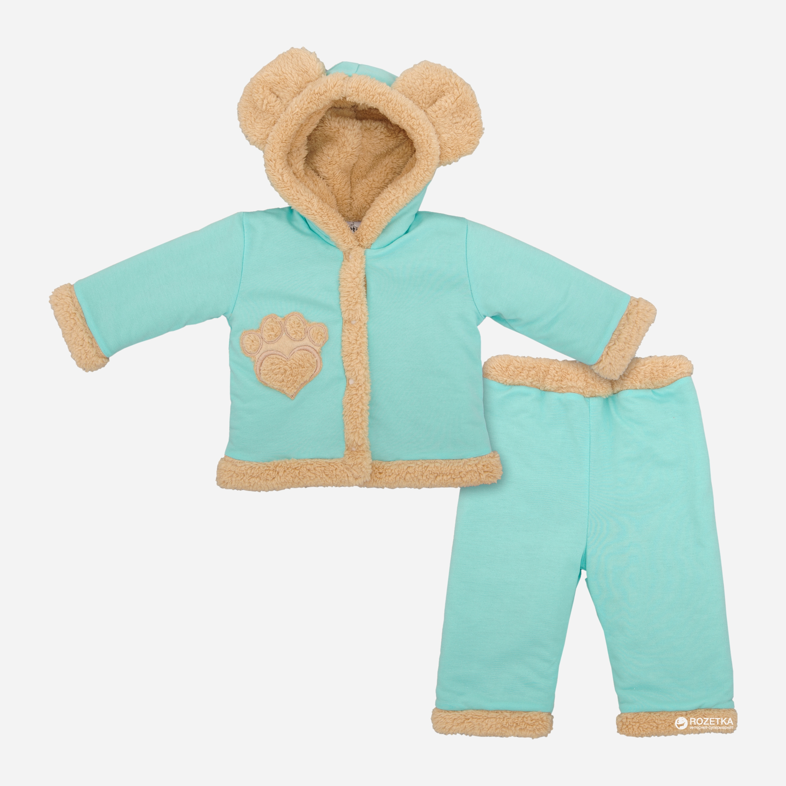 

Костюм (кофта + брюки) для мальчика BetiS 27080772 Теплые лапки 68 см  р Ментол, Костюм (кофта + брюки) для мальчика BetiS 27080772 Теплые лапки 68 см 44 р Ментол