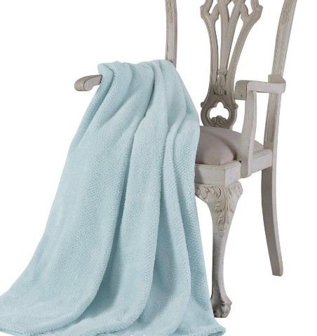 

Вязаный плед Tivolyo Home Favo Soft бирюзовый евро