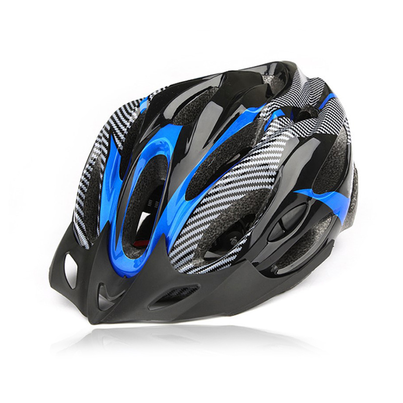 

Шлем велосипедный Helmet Н-103 Black + Blue велошлем для велосипедистов защитный аксессуар