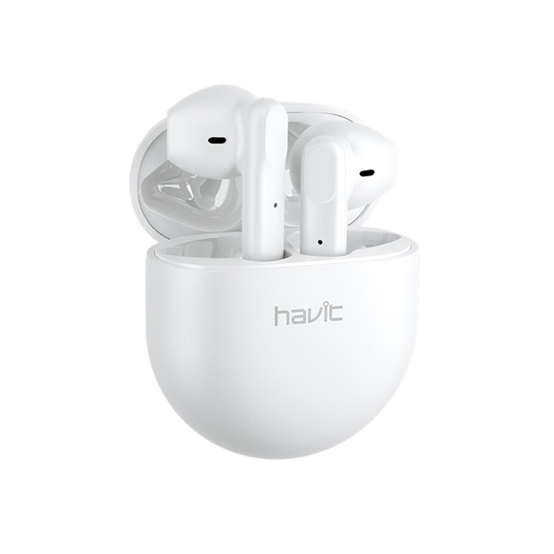 

Беспроводная Bluetooth 5.0 гарнитура Havit TW916 White наушники для спорта стерео