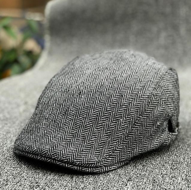 

Мужская Кепка Jsstore Черная Ретро Елочка 54-58 см