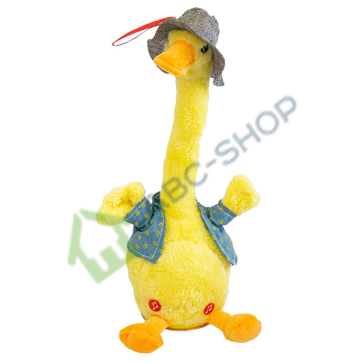 

Інтерактивна іграшка повторюшка Качка Dansing duck танцює, співає пісні, повторює слова, світиться (327855)