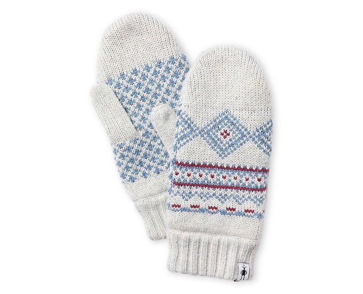 

Варежки Smartwool Hudson Trail Nordic Mitten Белый-Голубой
