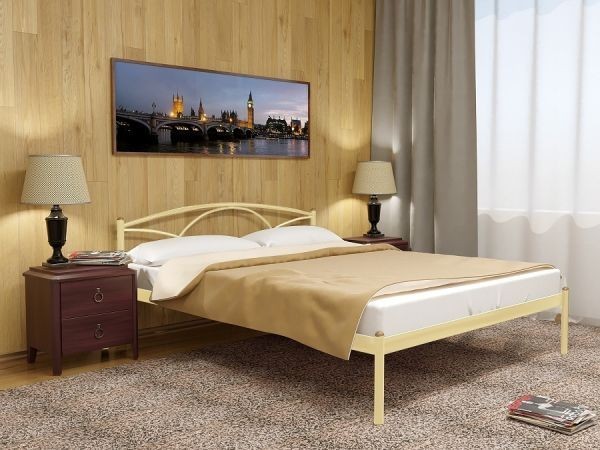 

Односпальная кровать Метакам Palermo-1 металлическая 200x90 Бежевая
