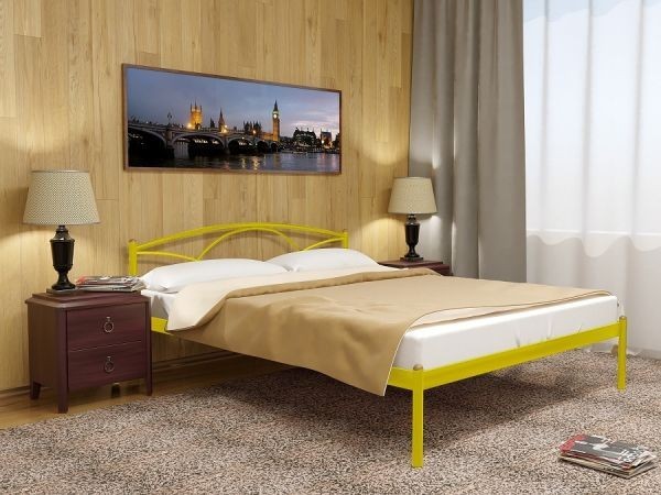 

Односпальная кровать Метакам Palermo-1 металлическая 190x90 Желтая