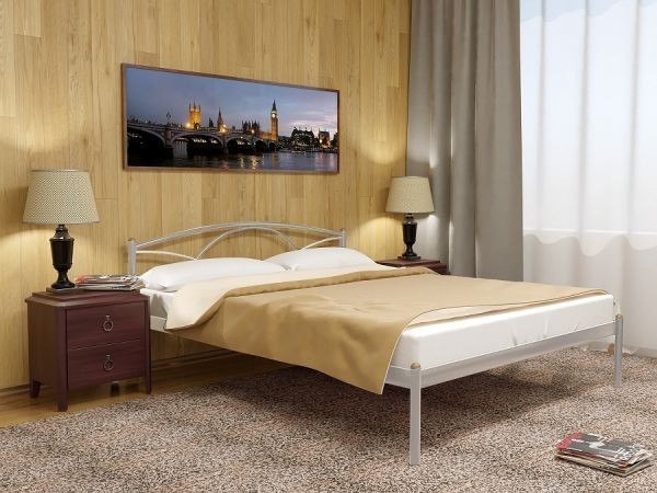 

Полуторная кровать Метакам Palermo-1 металлическая 200x120 Алюминиевая