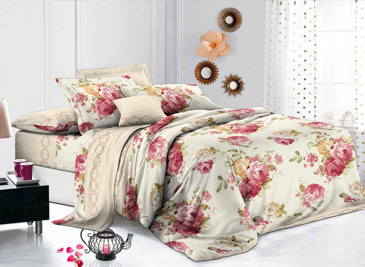 

Комплект постельного белья Krispol двуспальный ЕВРО полиэстер 200*220 (122.851462.2)