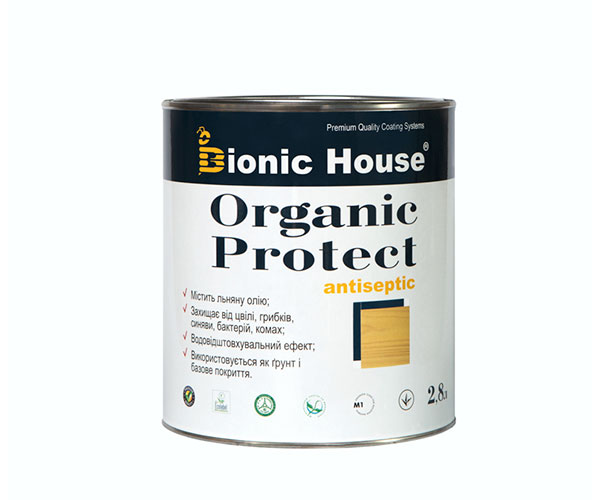 

Антисептик для дерева ORGANIC PROTECT Bionic-House 2,8л Бесцветный