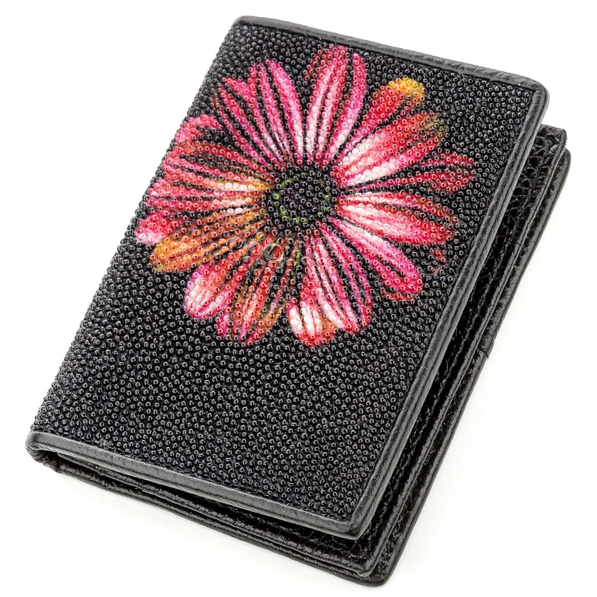 

Кредитница STINGRAY LEATHER 18646 из натуральной кожи морского ската Черная