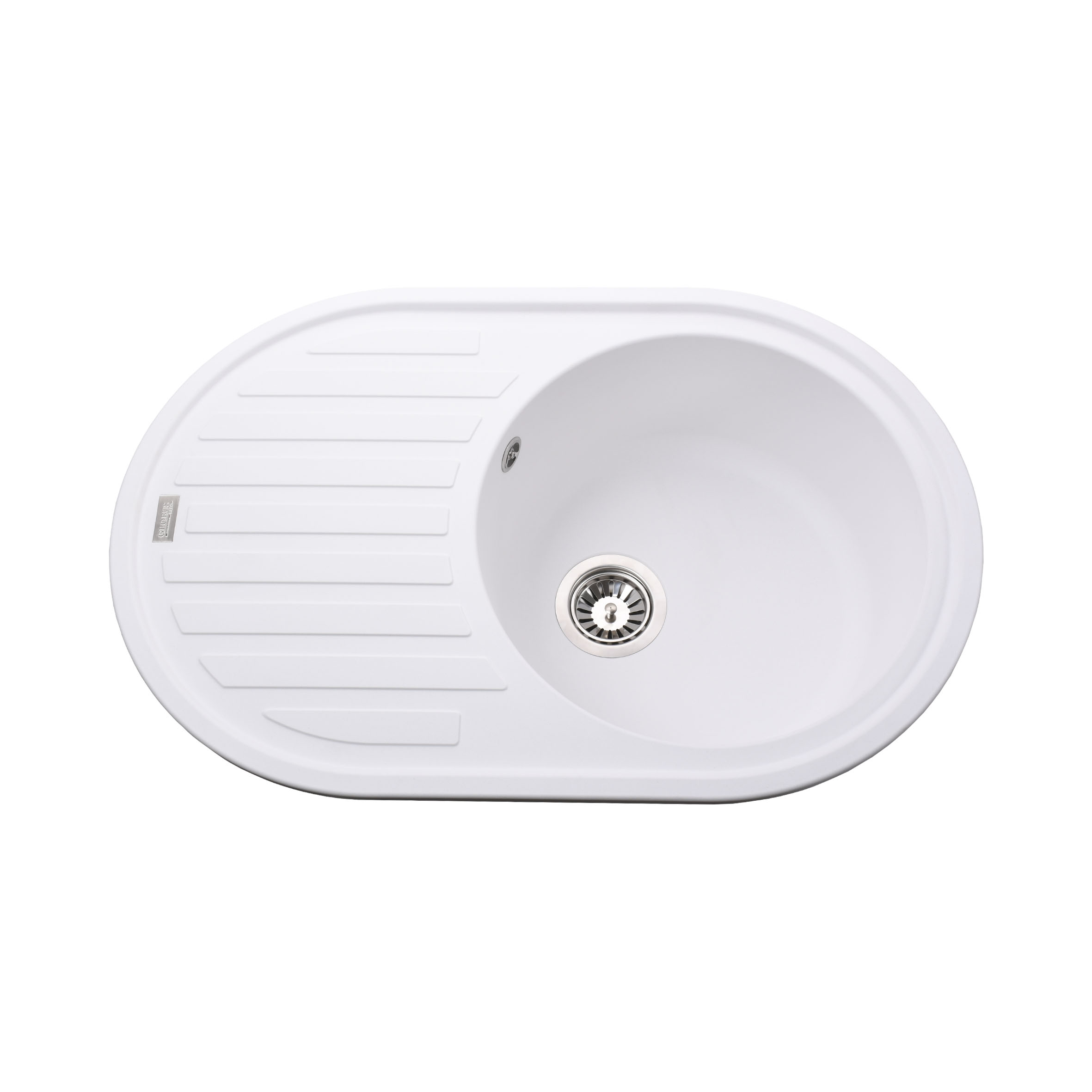 

Гранитная мойка Globus Lux OHARA белый 770х500мм-А0007