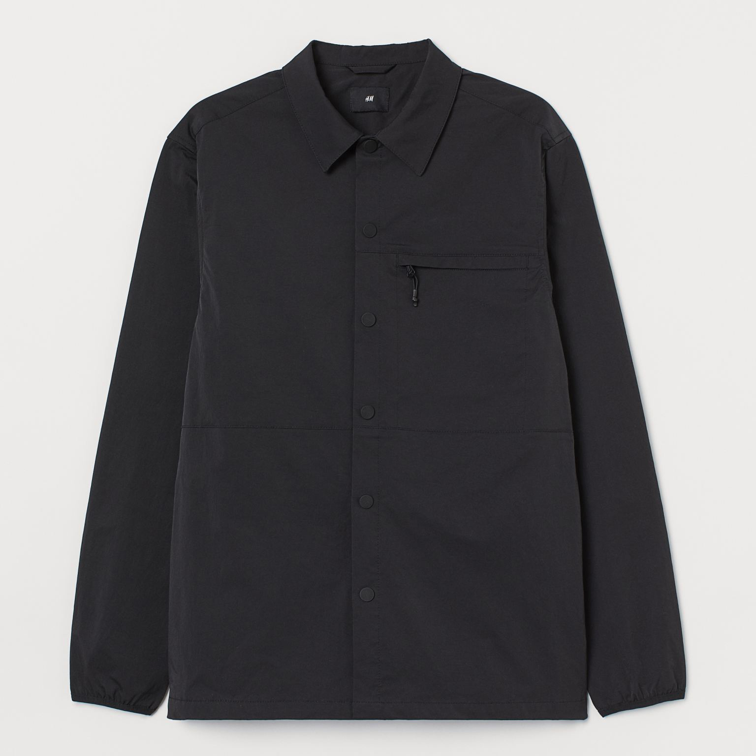 

Куртка-рубашка H&M 9414843abr  Черная, Куртка-рубашка H&M 9414843abr L Черная