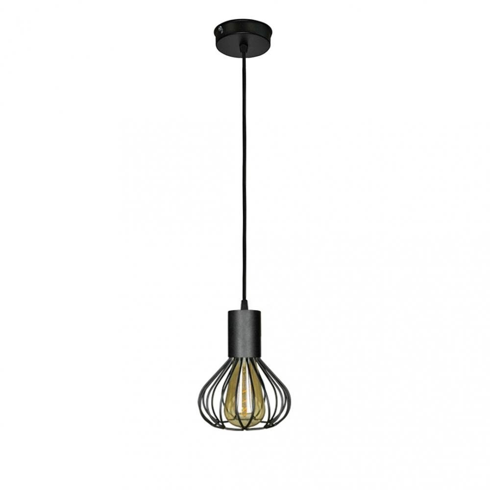 

Светильник подвесной лофт 100lamp Lotus E27 черный (NL 1415)