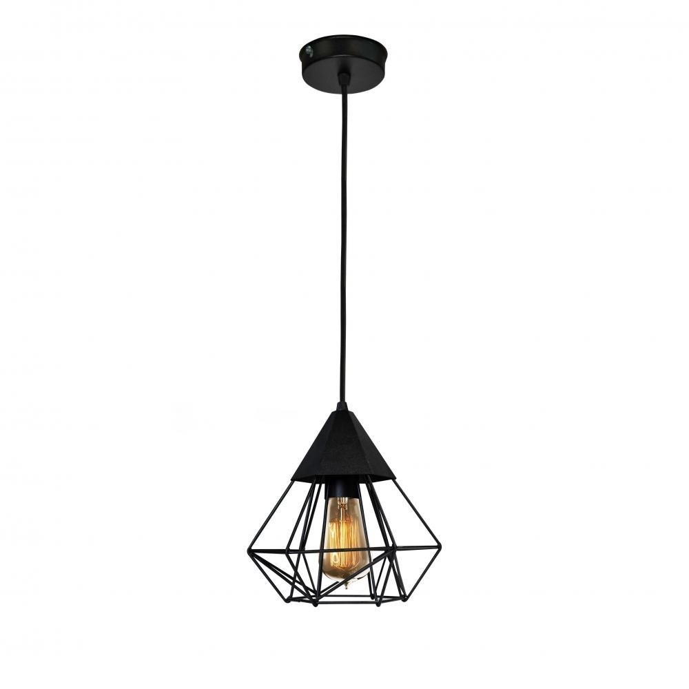 

Светильник подвесной лофт 100lamp Crystal E27 черный (NL 0535)