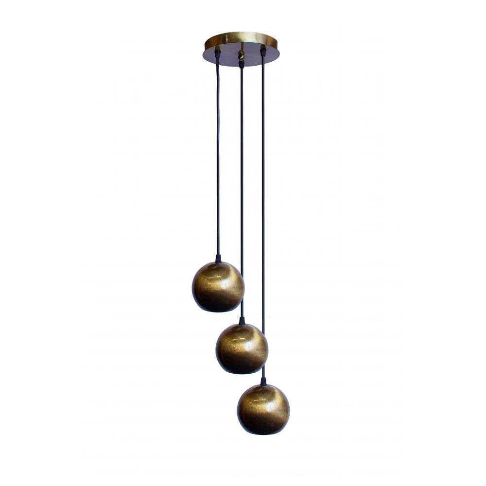 

Светильник подвесной лофт 100lamp Core шар GU10 на круглой основе бронза (NL 6580-3R BN)